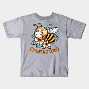 Tired bee Kids T-Shirt